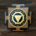 Kali Yantra Wall Art (Brown, Black and Gold) - Radiant Hearts