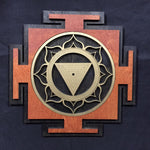 Kali Yantra Wall Art (Red, Black and Gold) - Radiant Hearts