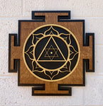 Ganesha Yantra Wall Art (Brown, Black and Gold)