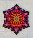 Snowflake Mandala Wall Art v1 (UV Reactive) Sacred Geometry