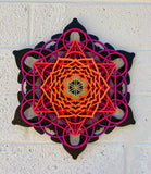 Snowflake Mandala Wall Art v1 (UV Reactive) Sacred Geometry