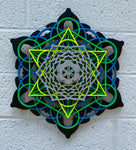 Snowflake Mandala Wall Art v2 (UV Reactive) Radiant Hearts