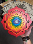 Chakra Lotus Mandala Wall Art - Radiant Hearts