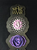 Chakra Wall Art 34" (Black Base) - Radiant Hearts