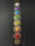 Chakra Wall Art 34" (Black Base) - Radiant Hearts