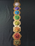 Chakra Wall Art 34" (Brown Base) - Radiant Hearts