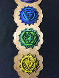 Chakra Wall Art 34" (Natural Base) - Radiant Hearts