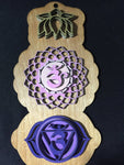 Chakra Wall Art 34" (Natural Base) - Radiant Hearts