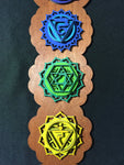 Chakra Wall Art 34" (Red Base) - Radiant Hearts