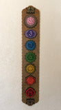 Chakra Wall Art 35" (Brown Base) - Radiant Hearts