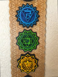 Chakra Wall Art 35" (Natural Base) - Radiant Hearts