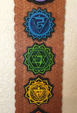 Chakra Wall Art 35" (Red Base) - Radiant Hearts