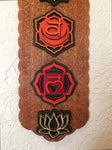 Chakra Wall Art 35" (Red Base) - Radiant Hearts