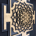 Flower of Life Yantra Wall Art - Sacred Geometry - Radiant Hearts