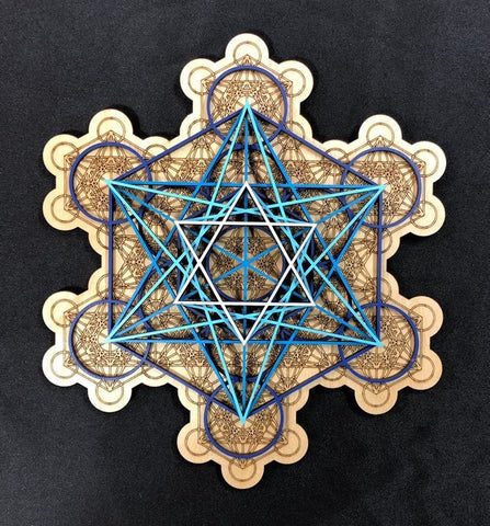 Fractal Metatron's Cube Wall Art - Sacred Geometry - Radiant Hearts