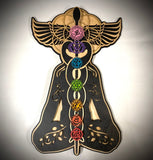 Kundalini Chakra Wall Art 22" - Radiant Hearts