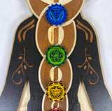 Kundalini Chakra Wall Art 33" - Radiant Hearts