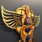 Kundalini Chakra Wall Art 33" - Radiant Hearts