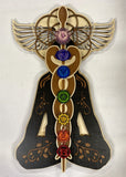 Kundalini Chakra Wall Art 33" - Radiant Hearts