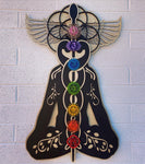 Kundalini Chakra Wall Art 33" - Radiant Hearts