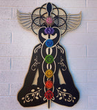 Kundalini Chakra Wall Art 33" - Radiant Hearts