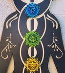 Kundalini Chakra Wall Art 33" - Radiant Hearts