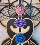 Kundalini Chakra Wall Art 33" - Radiant Hearts