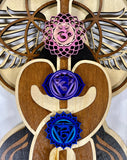 Kundalini Chakra Wall Art 33" - Radiant Hearts