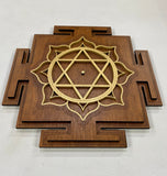 Lakshmi Yantra Wall Art (Brown and Gold) - Radiant Hearts