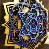 Lotus Mandala v1 Wall Art (Purple and Violet) Sacred Geometry - Radiant Hearts