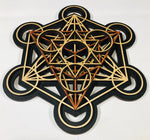 Metatron's Cube Wall Art (Natural, Red, Black) Sacred Geometry - Radiant Hearts