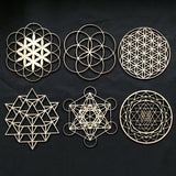 Sacred Geometry Set #1 - 6 Piece Set - Radiant Hearts