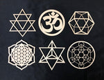 Sacred Geometry Set #2 - 6 Piece Set - Radiant Hearts