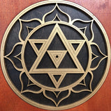 Shiva Yantra Wall Art (Red, Black and Gold) - Radiant Hearts