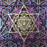 The Om Mandala v2 Wall Art - Sacred Geometry (Purple, Violet, Silver) - Radiant Hearts